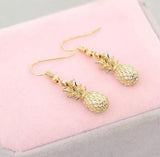 Brand New Gold-Plated Cute Pineapple 🍍 Earrings. Women's Fashion Jewelry