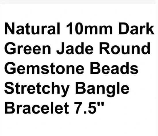 Brand New Green Lucky 🍀 Jade Stretchable Bracelet. Women's Fashion Accessories