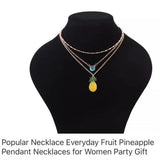 NWT 3 layer Choker Pineapple 🍍 Necklace. Women's Fashion Jewelry