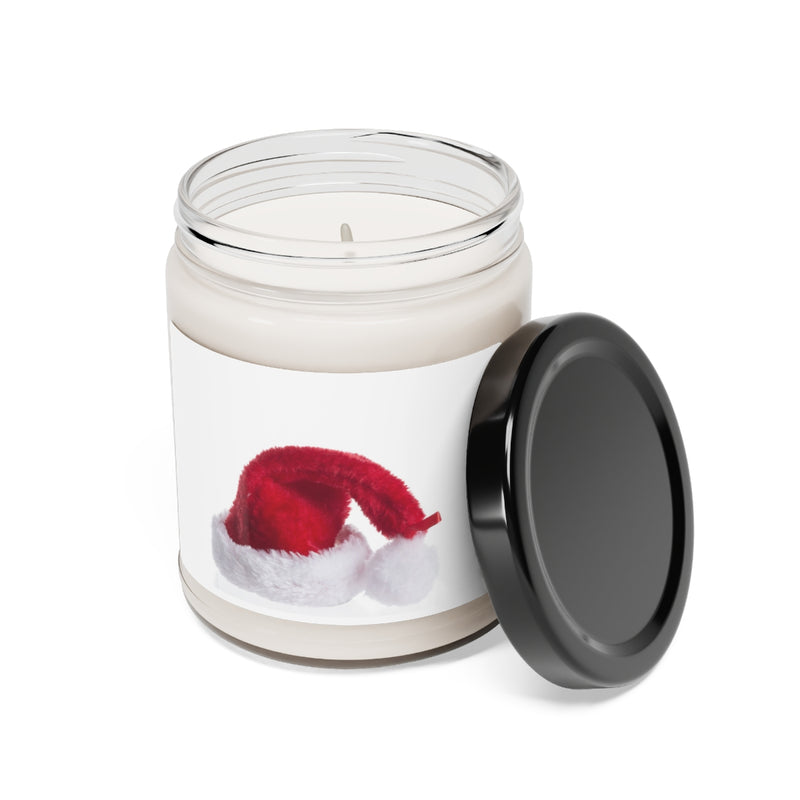 " Santa Hat " Scented Soy Candle, 9oz Birthday Gifts Holiday Gift White Sage Clean Cotton Lavender Sea Salt Scent