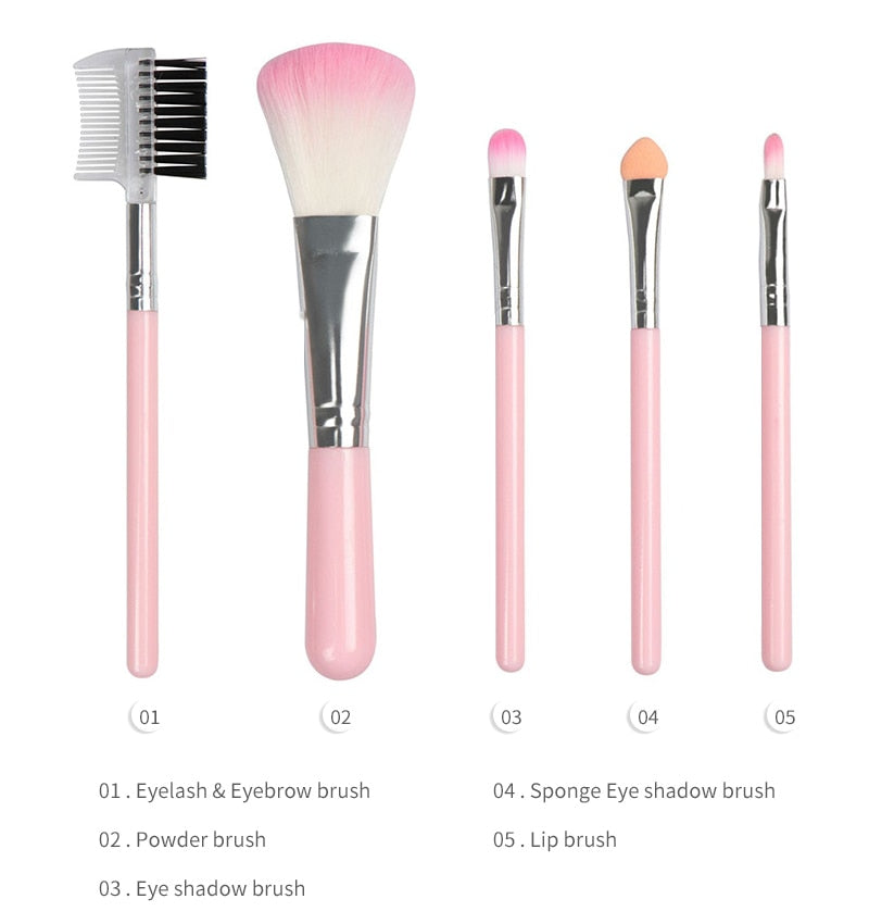 15 Pieces Soft Synthetic Fibers Makeup Brush Set