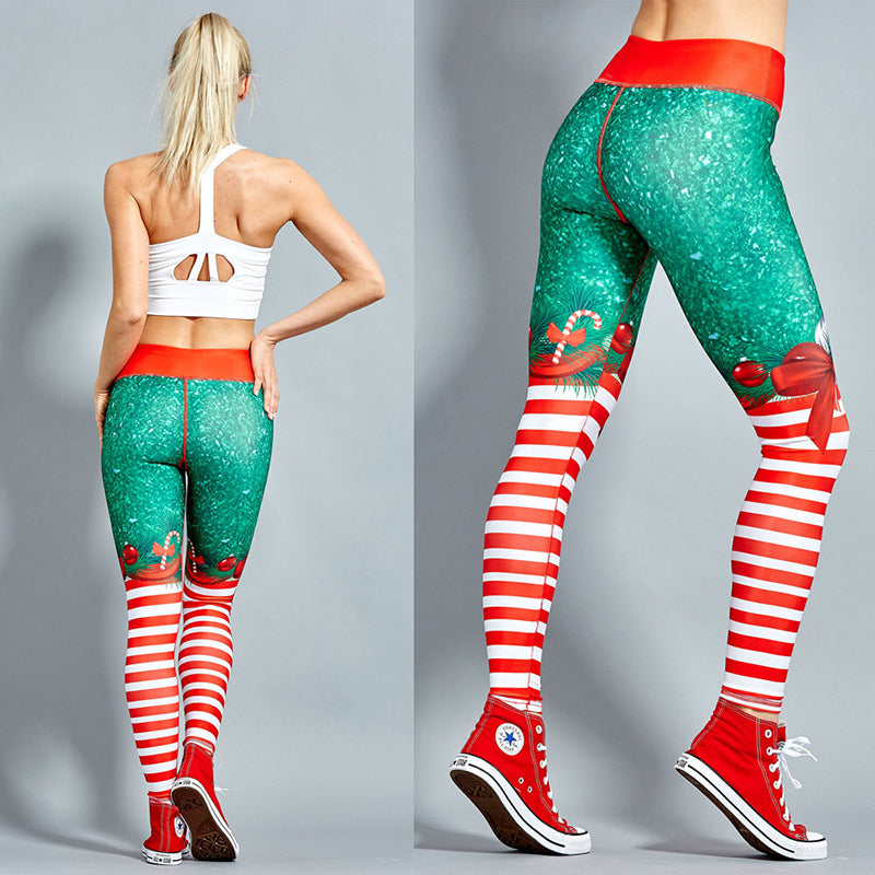 Christmas Trousers Leggings For Women