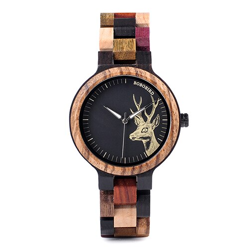 Natural Wooden Unique, Analog, Quartz Watch