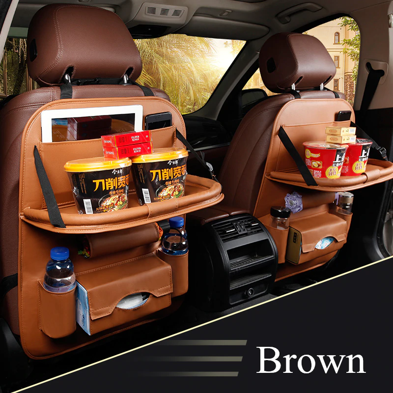 Car Seat Back Organizer Keeps your vehicle's interior well organized and protect your backseat at the same time