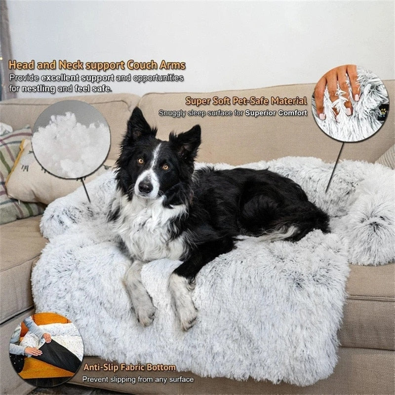 Gradient Plush, Soft and Comfortable Pet Sofa Bed