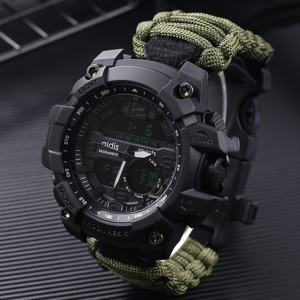 LED Watch with compass 30M Waterproof men's Sports Watch Men Sport Watch Shock Sport Watches Electronic Wristwatches