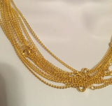 Brand New 18" Gold Plated Chain Necklace. Women's Fashion Jewelry