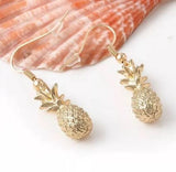 Brand New Gold-Plated Cute Pineapple 🍍 Earrings. Women's Fashion Jewelry