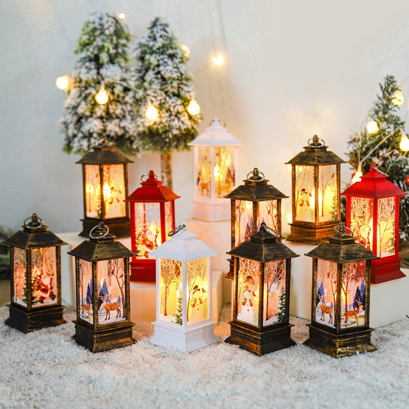 3pcs Christmas Lantern Light Home Decorations