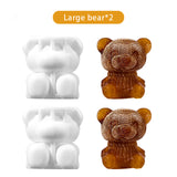 Cute Teddy Bear Food Grade Silicone Mold Ice Cube Maker