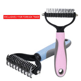 3pcs Double Sided Made Stainless Steel Bristle Dehairing Pet Brush