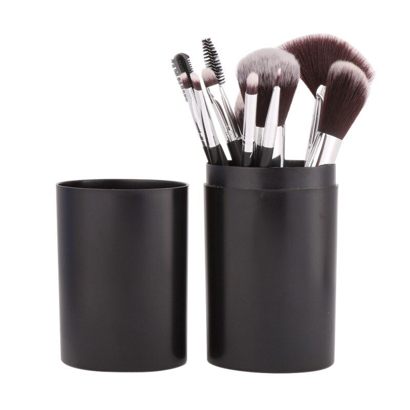 12pcs / set makeup brushes tool eye shadow base eyebrows lip brush cosmetic