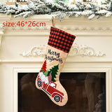 3pcs Christmas Socks Stockings Home Decorations