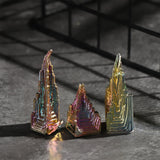 1PC Natural Quartz Crystal Bismuth Ore Cluster Mineral Specimen Healing Stone Gift Bonsai Ornament Rough Pyramid Fish Tank