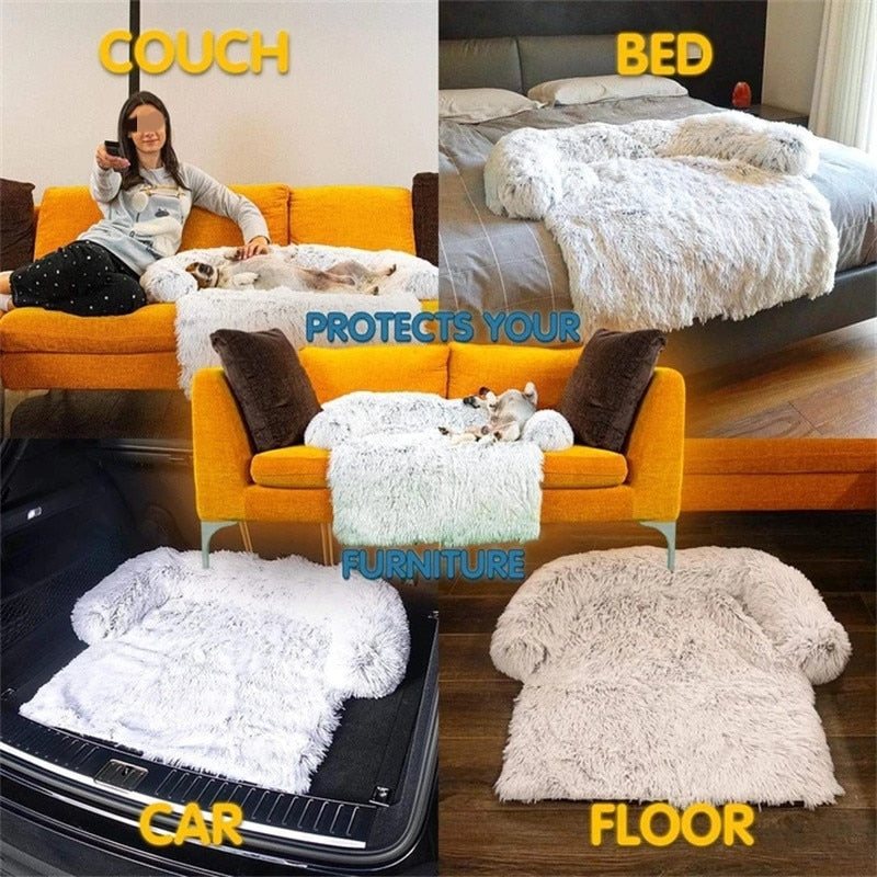 Gradient Plush, Soft and Comfortable Pet Sofa Bed