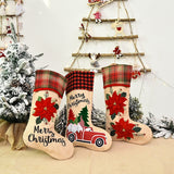 3pcs Christmas Socks Stockings Home Decorations