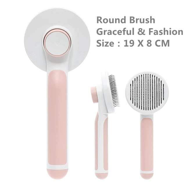 3pcs Pumpkin Pet Brush, Self Cleaning Slicker Brush Perfect Tool for Easy and Effective Pet Grooming.