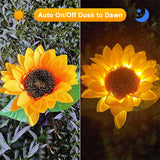 Solar Powered Sunflower LED Light