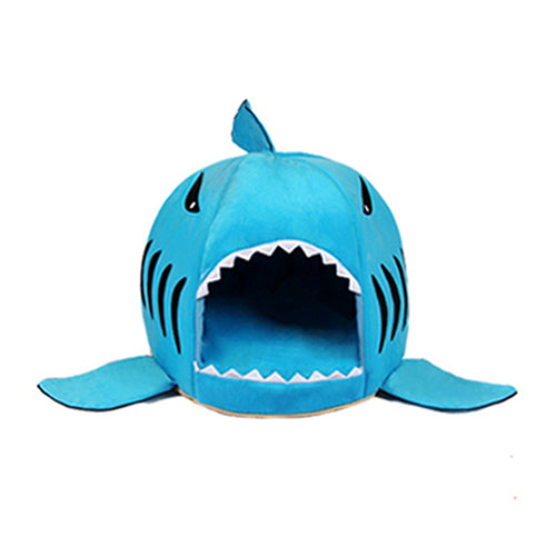 Soft Pet Cushion Dog House Shark Tail Fins Design