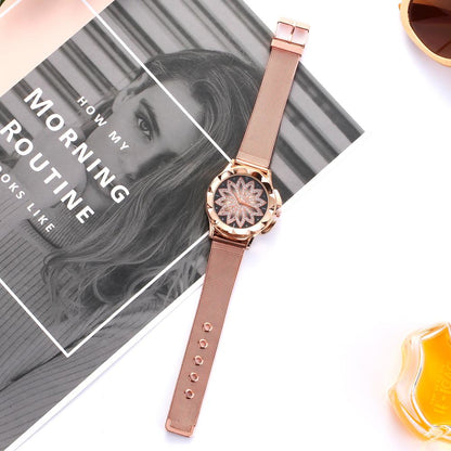 Fleura Rhinestone Women's Stylish Watch