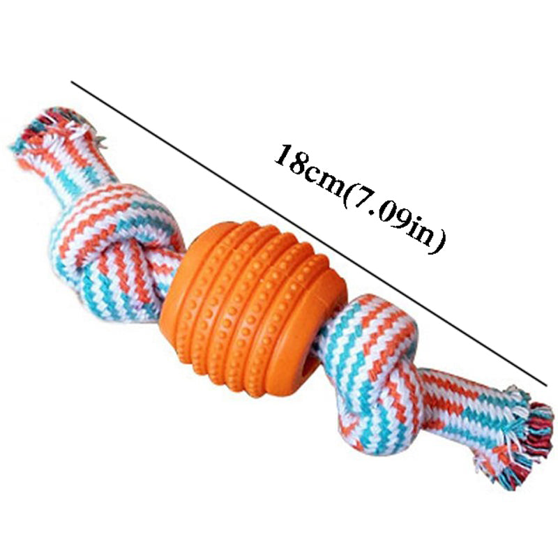 3pcs Bite Resistant Teething Rope Toy for Small and Medium Dogs