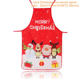 3pcs Santa Claus Christmas Non-woven Kitchen  Apron