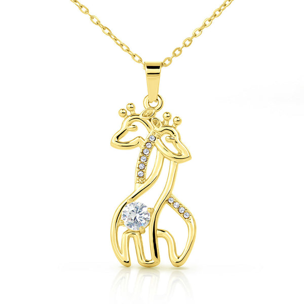 18K Gold Plated Mom And Child's Love Necklace