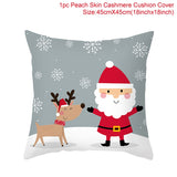 3pcs 45x45cm Cartoon Christmas Print Design Pillowcase