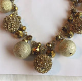 Brand New Big Chunky Statement Bib Gold Necklace. Women's Fashion Jewelry