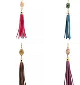 NWT New Long Tassel Necklace w/ Oval Gemstone. Women's Fashion Jewelry