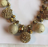 Brand New Big Chunky Statement Bib Gold Necklace . Women's Ladies Fashion Jewelry - Findsbyjune.com