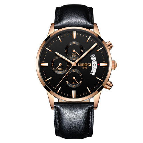 Men's Elegant Wrist Watches Sleek, Gold design, and Stylish Timepiece