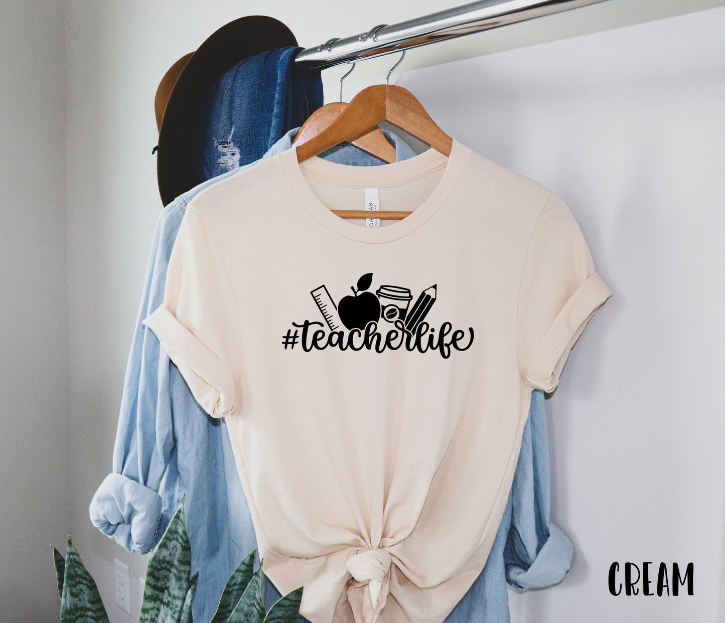Teacher Life Shirt, Back To School Short Sleeve Shirt