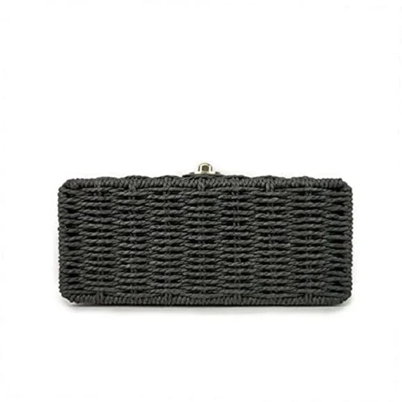 Handwoven Rattan vintage purse Bag Natural Chic Casual Handbag Beach Sea tote Basket Straw vacation Bag - Findsbyjune.com