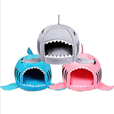 Soft Pet Cushion Dog House Shark Tail Fins Design