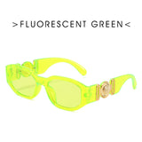 3pcs Retro Cutting Lens Gradient Square Sun Glasses UV400 For Men & Women