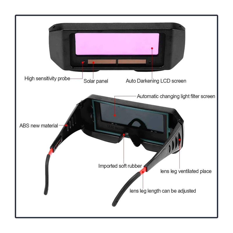 Auto Darkening Solar Welding Glasses