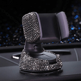 3pcs Crystal Car Phone Holder Features a 360 Degree Rotation