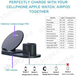 3 in 1 Fast Wireless Charger Dock Station Fast Charging For iPhone 11 11 Pro XR XS Max 8 for Apple Watch 2 3 4 5 For AirPods Pro