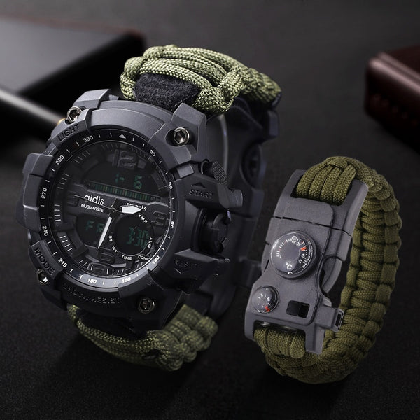 LED Watch with compass 30M Waterproof men's Sports Watch Men Sport Watch Shock Sport Watches Electronic Wristwatches