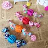 3pcs Bite Resistant Teething Rope Toy for Small and Medium Dogs