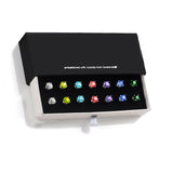 7 Piece Crystal Earring Set with Gift Box