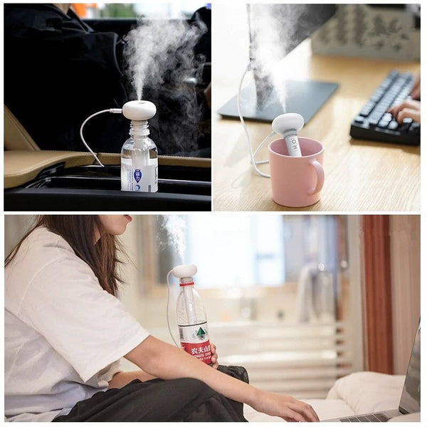 White Portable Adjustable USB Humidifier