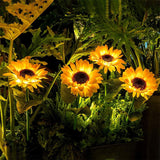 Solar Powered Sunflower LED Light