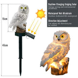 Solar Owl Shape Resin and Plastic, Non-Toxic, Long-Lasting Energy Saving Lawn Lamp