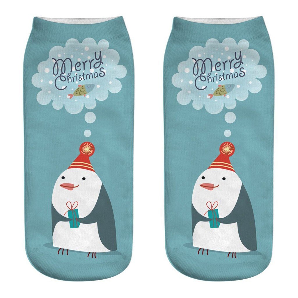 3pcs Women's 1 Pair Christmas Design Socks