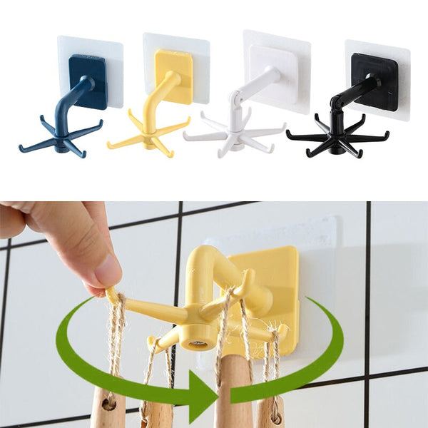 3pcs Kitchen Hook Organizer 360 Degrees Rotatable