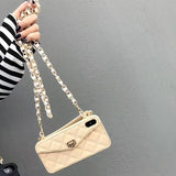 Wallet Handbag Crossbody phone case For iPhone 12 Card Slot Purse cover with Chain Strap