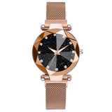 3pcs Ladies Magnetic Starry Sky Clock Luxury Women Watches Fashion Diamond Female Quartz Wristwatches