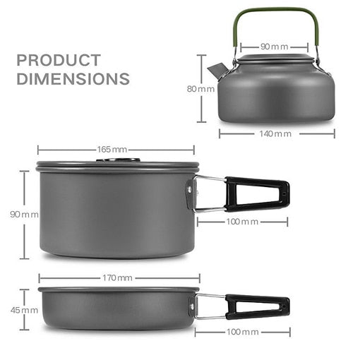 Camping Picnic Cookware Kitchen Set